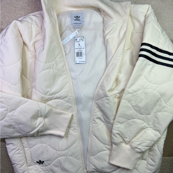 Adidas Track suite jogger Cream/Black size L
